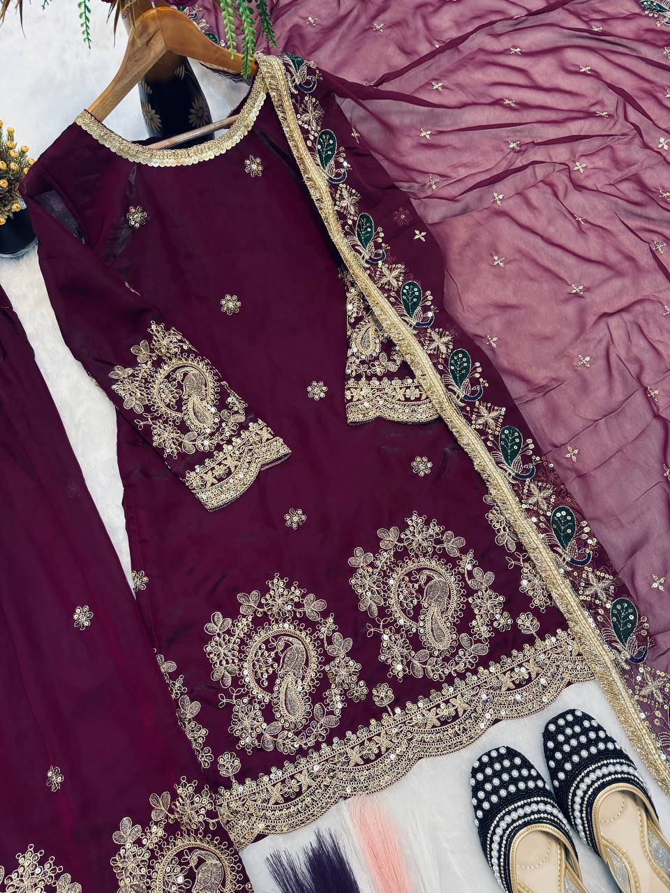 Neo-Classic Sage Couture Salwar Suit